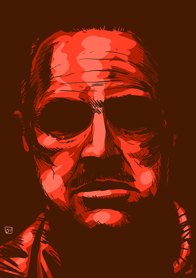 The Godfather Drawing - Don Vito Corleone by Giuseppe Cristiano
