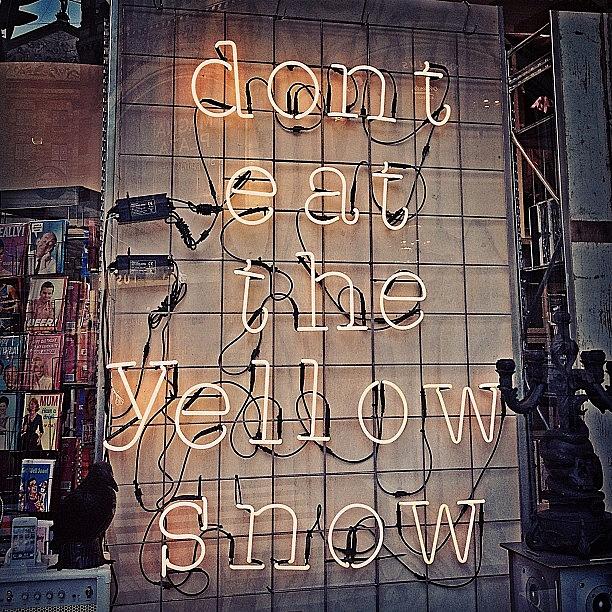 Europe Photograph - Dont Eat The Yellow Snow by Emily Hames