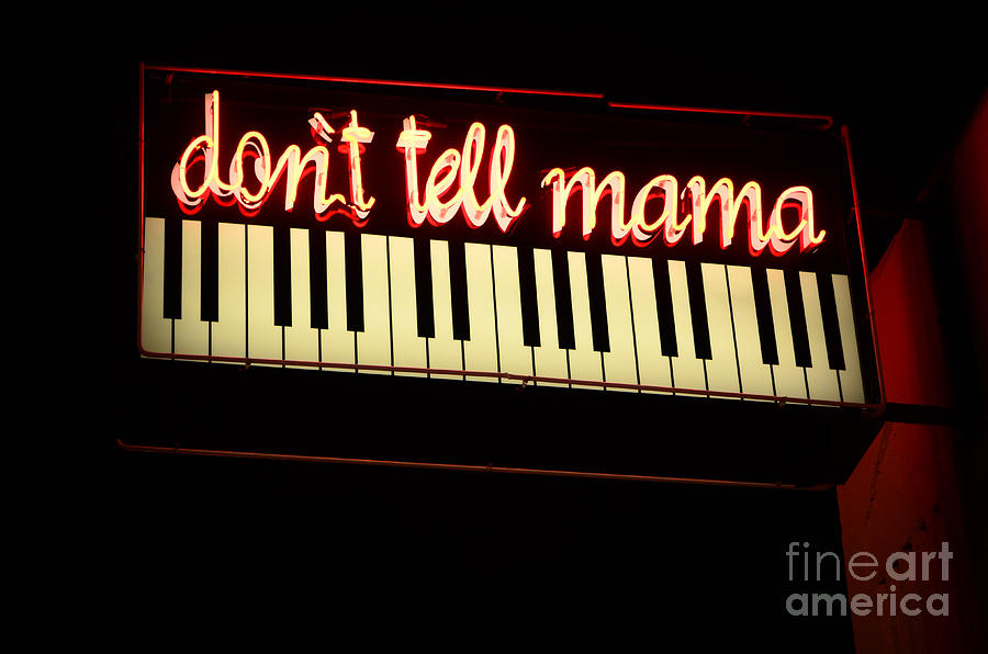 Dont Tell Mama Neon Photograph by Bob Christopher