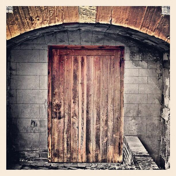 Vintage Photograph - #door #arch #stone #old #vintage by Stephen Clarridge