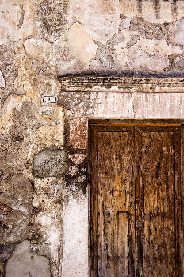 Architecture Photograph - Door Detail Mexico by Carol Leigh