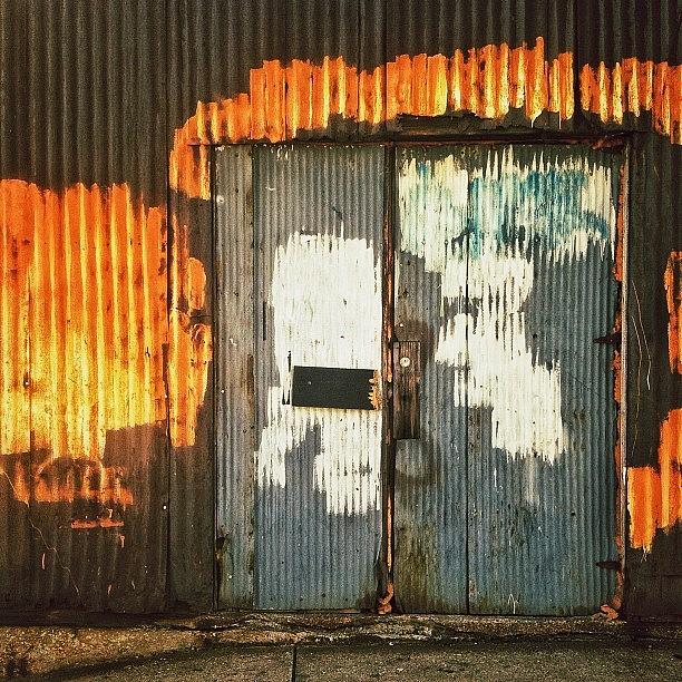 Minneapolis Photograph - #door #doorporn #corrugated #metal by Kate W