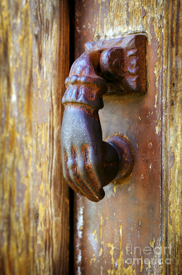Door knocker Photograph by Carlos Caetano