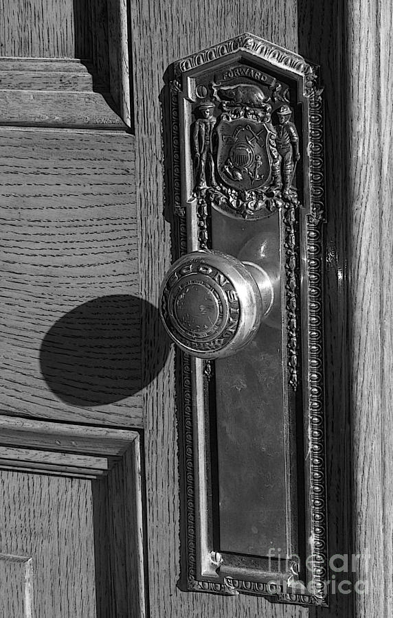 Doorknob in morning Photograph by David Bearden