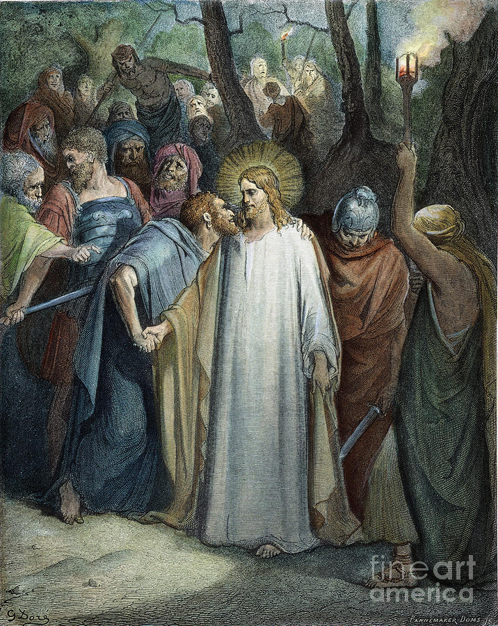 Betrayal Of Christ by Gustave Dore