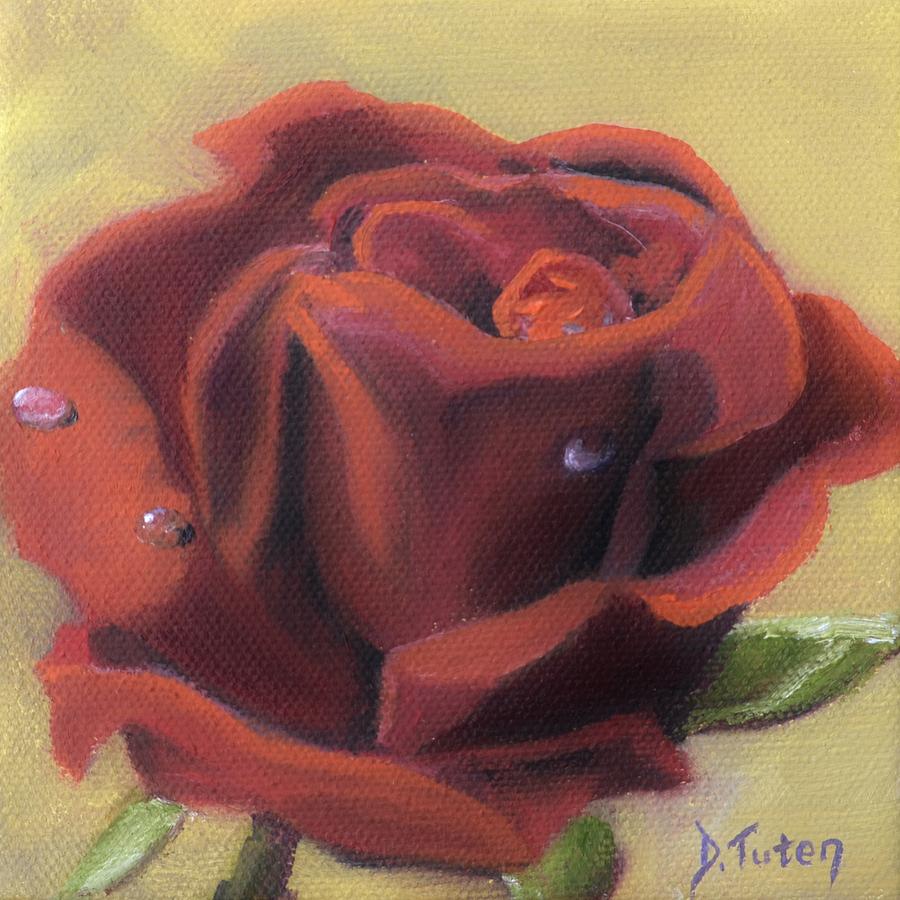 Doriss Rose Painting by Donna Tuten