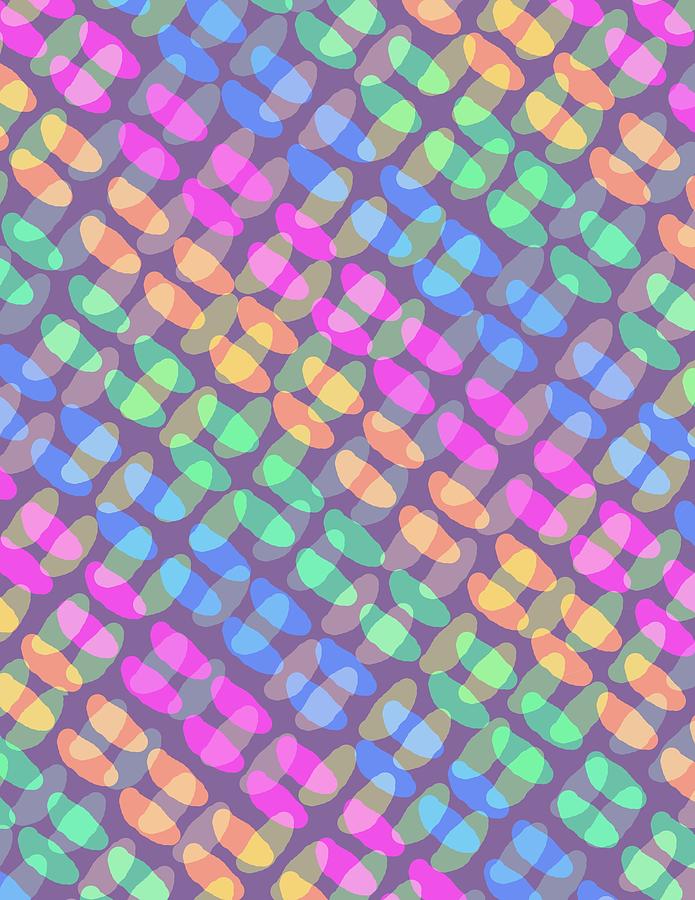 Dotted Check Digital Art by Louisa Knight