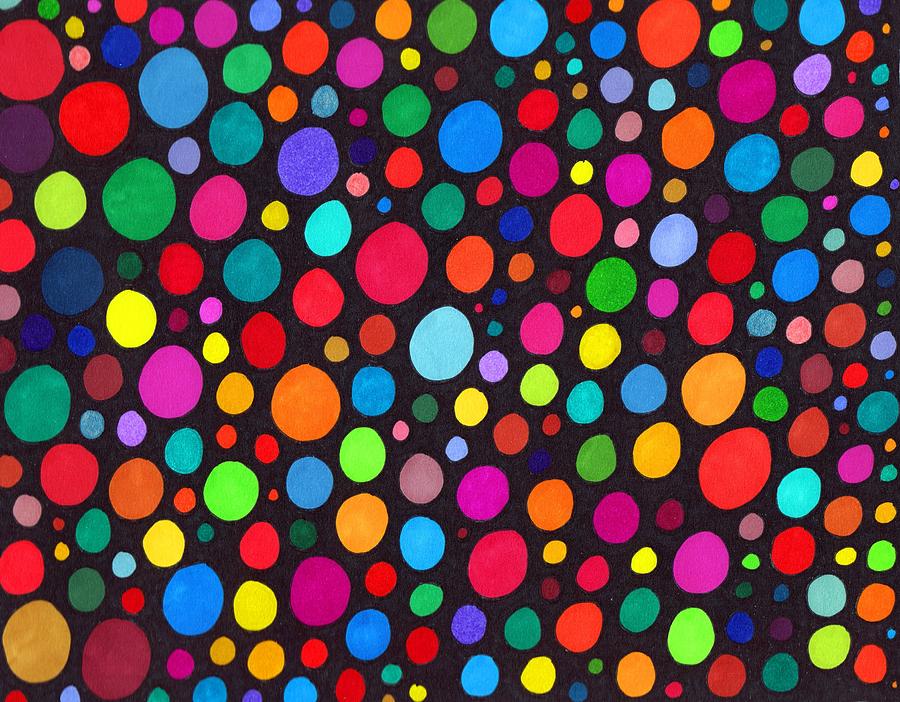 Abstract Drawing - Dotty by Susan  Epps Oliver