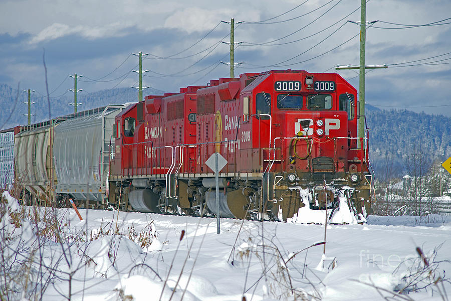 Double CP Rail Engines Photograph by Randy Harris