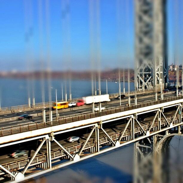 Bridge Photograph - #double #decker #george #washington by Antonio DeFeo