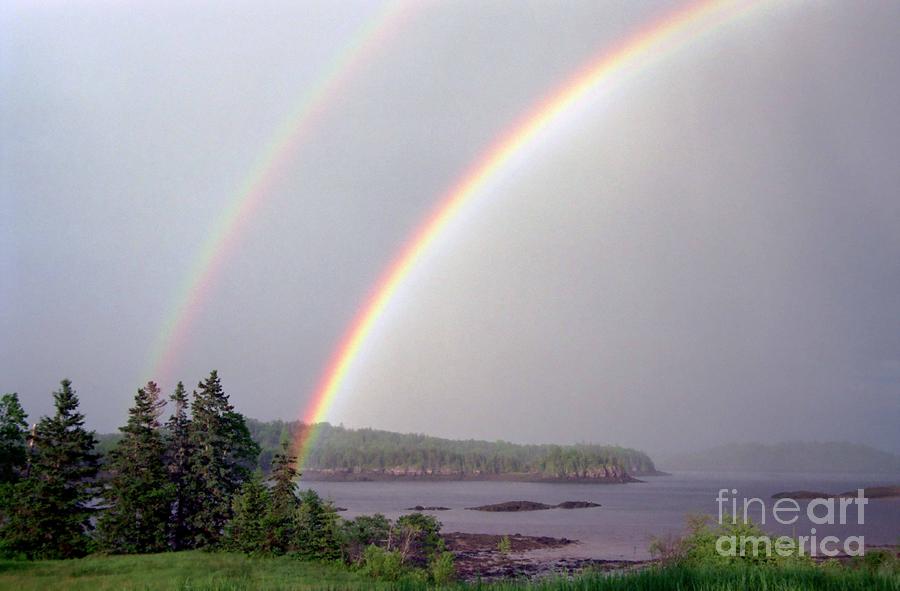 Double Rainbow Photograph by Alana Ranney