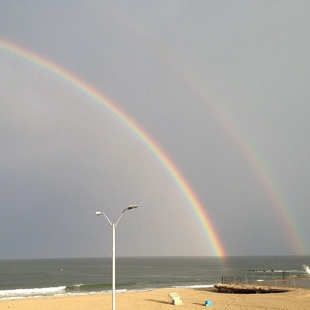 Rainbow Photograph - Double #rainbow by Alison K