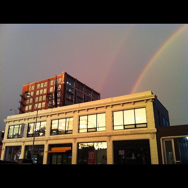 Kc Photograph - Double Rainbow #michaelsmithkc #kc by Carlos Mortera