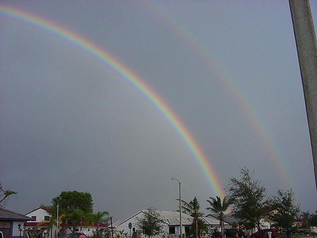 Double Rainbow Right Photograph by Val Oconnor
