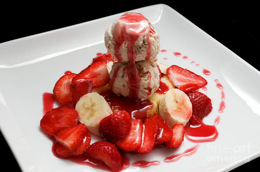 Double Scoop Strawberry Banana Shortcake Photograph by Andee Design