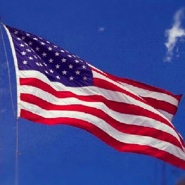 Flag Photograph - Double Tap And Show Love American Style by Keikei Kelly