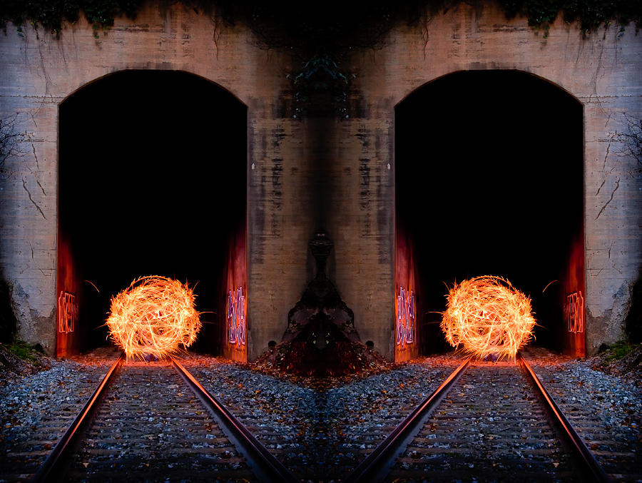 Double Tunnel on Fire Photograph by Joye Ardyn Durham
