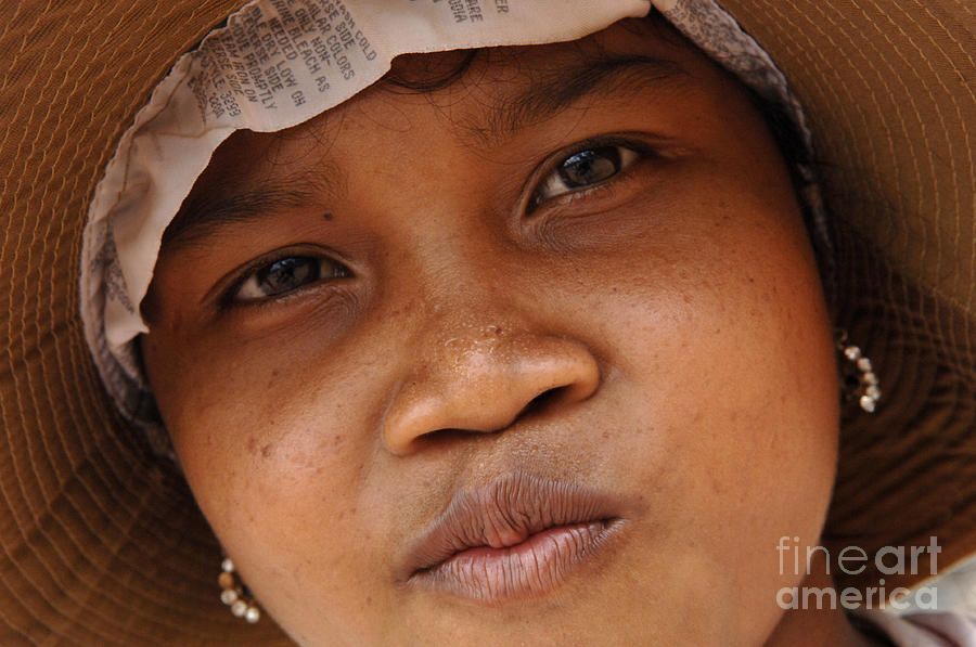 Cambodian Girl Photograph by Bob Christopher