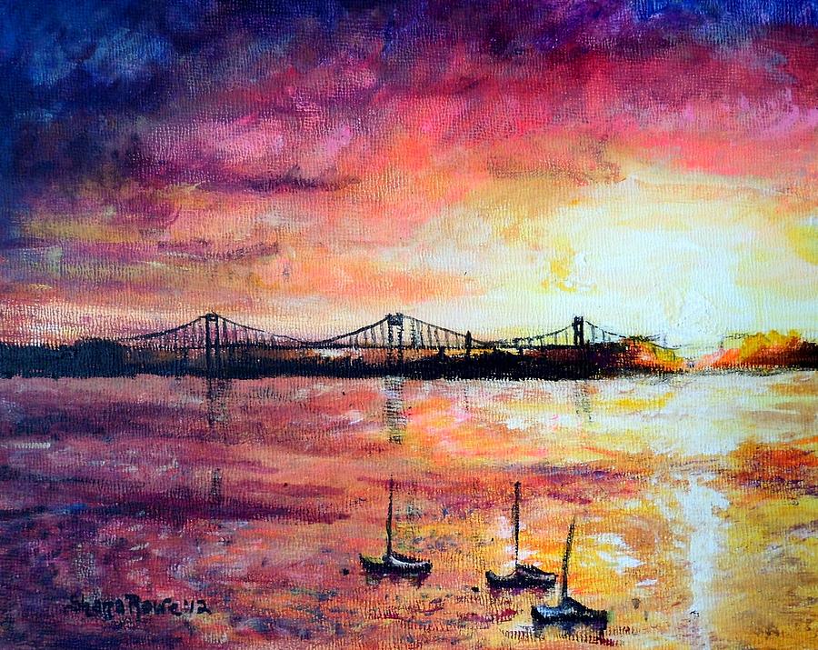 Boat Painting - Down by the Bay by Shana Rowe Jackson