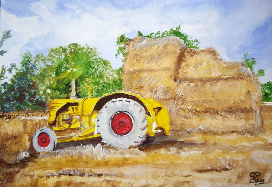 Down on the farm Painting by Carole Robins