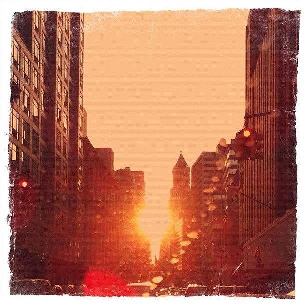 Sunset Photograph - Downtown Brooklyn by Madeline Perez