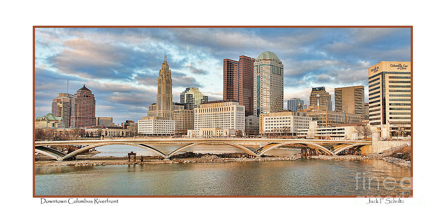 Downtown Columbus Riverfront Photograph by Jack Schultz