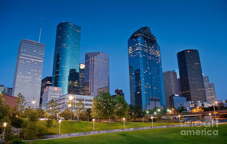 Downtown Houston Photograph by Olivier Steiner