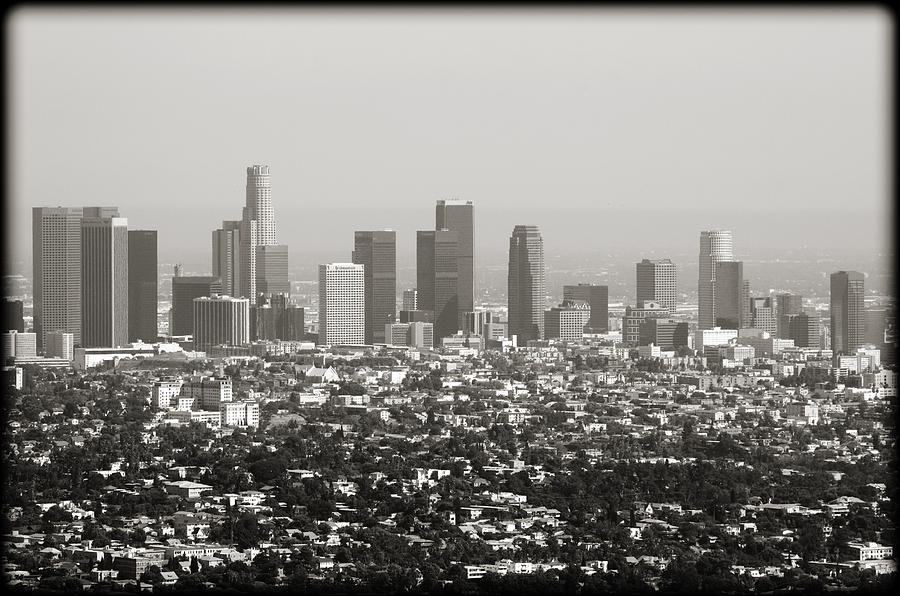Skyscraper Photograph - Downtown Los Angeles by Ricky Barnard