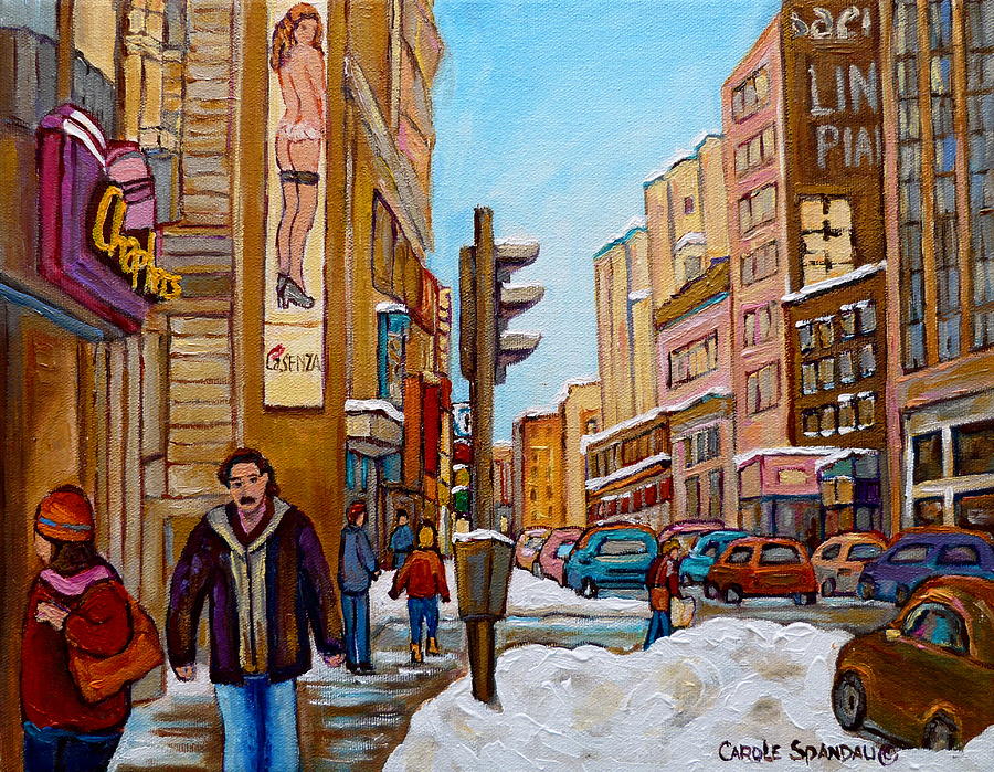 Downtown Montreal Paintings by Carole Spandau