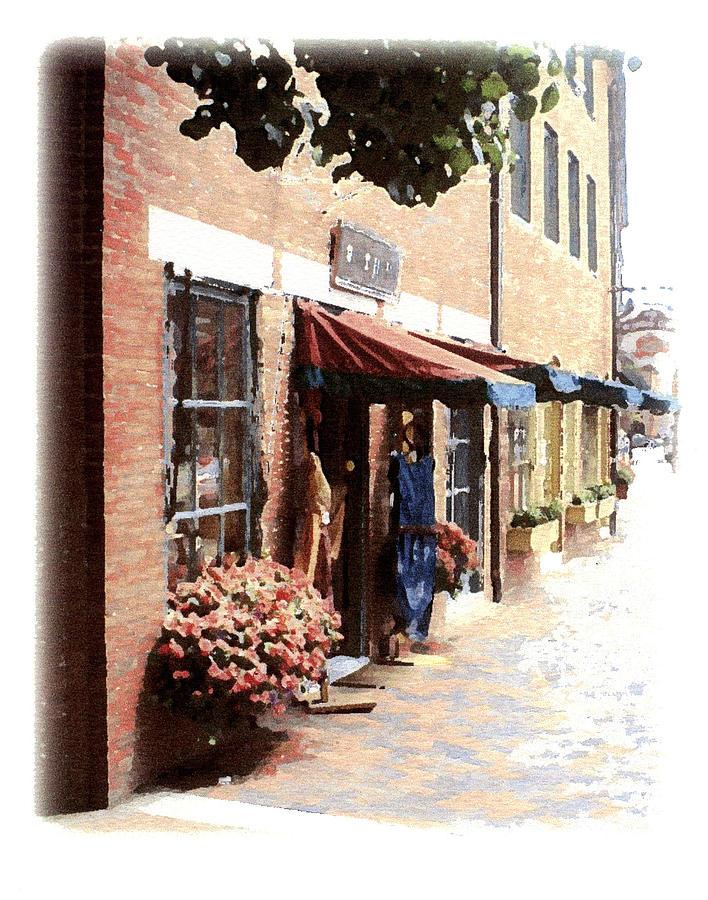 Watercolor Painting - Downtown Newburyport by Anthony Ross