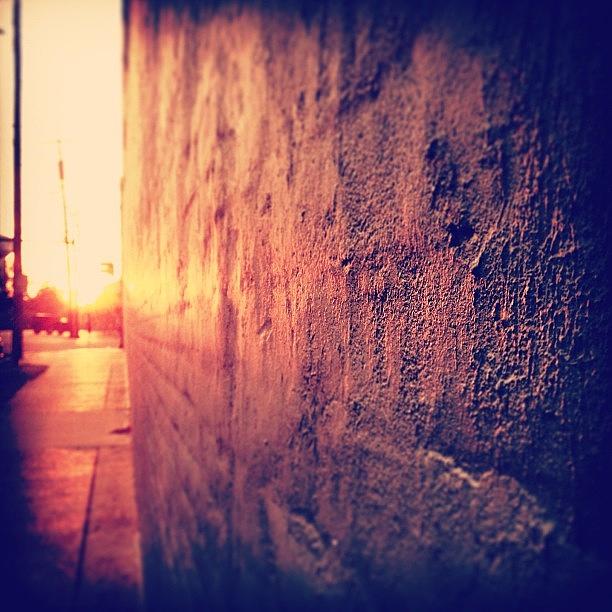 Iger Photograph - Downtown. #sidewalk #walls #perspective by Katie Dyck