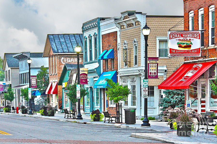 Downtown Waterville Photograph by Jack Schultz