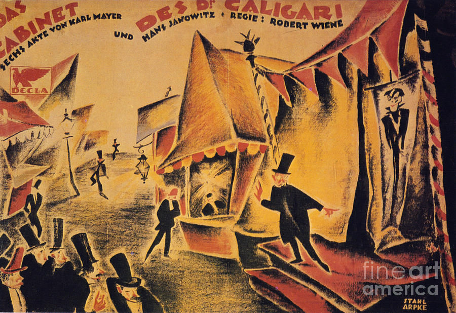 Dr Caligari Poster, 1919 Drawing by Granger
