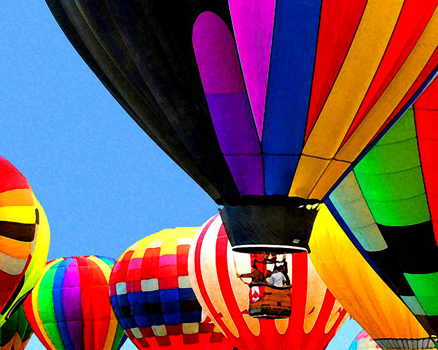 Dr. Chaneys Balloon Ride Digital Art by Timothy Bulone