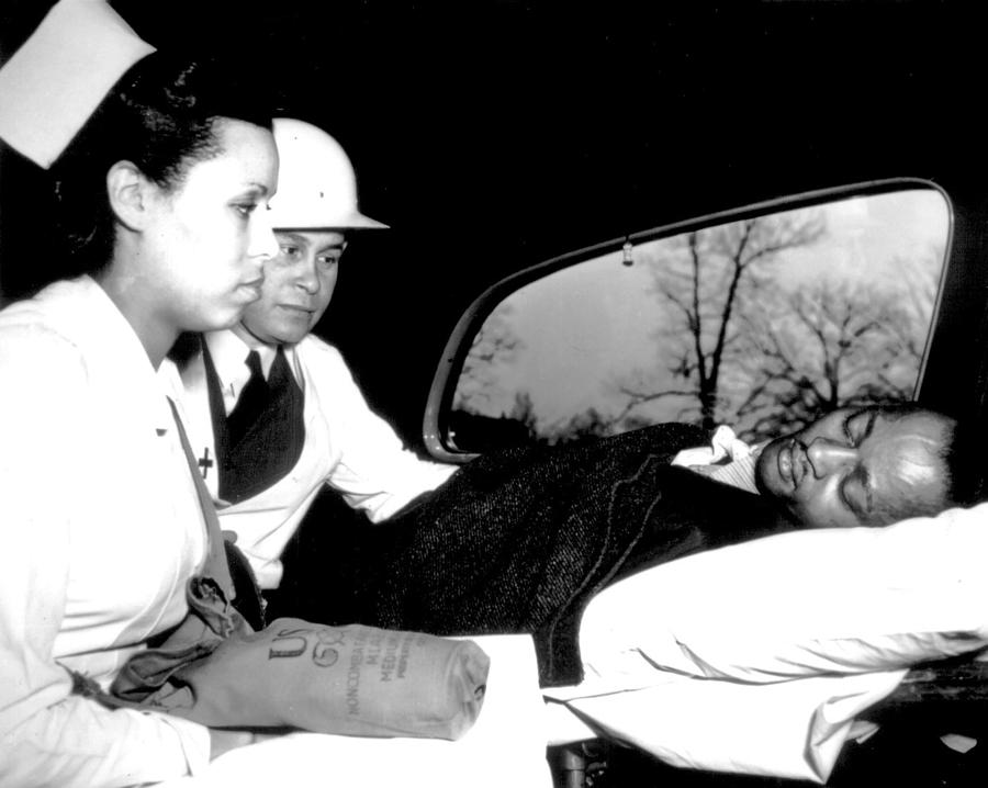 Dr. Charles Drew. After Receiving First Photograph by Everett