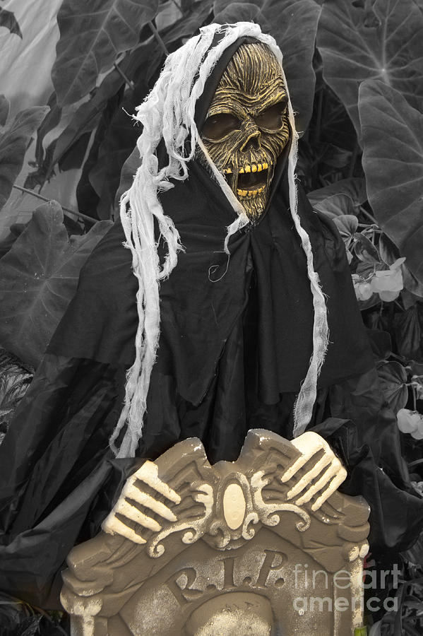 Halloween Photograph - Dr. Death Comes a callin by Darleen Stry