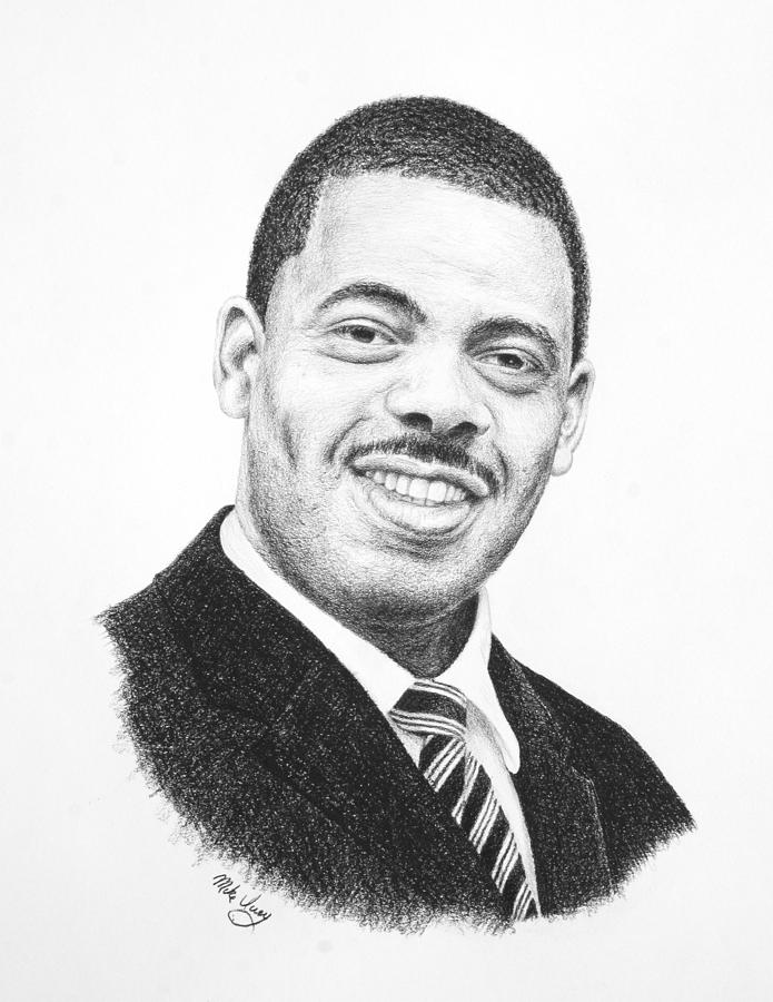 Dr. Kenny Baldwin Drawing by Mike Ivey