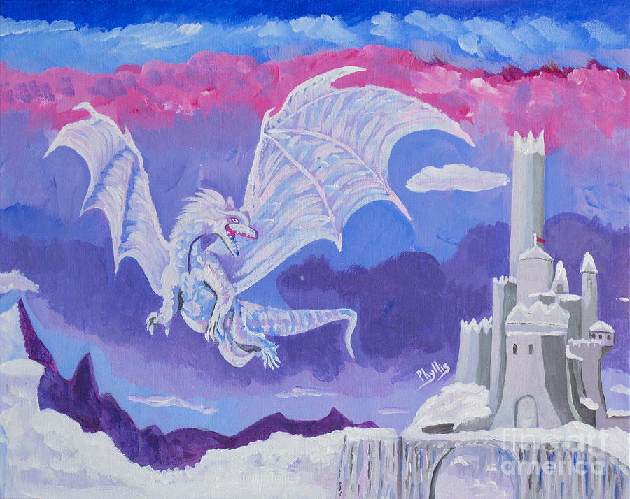 Dragon Castle Painting by Phyllis Kaltenbach