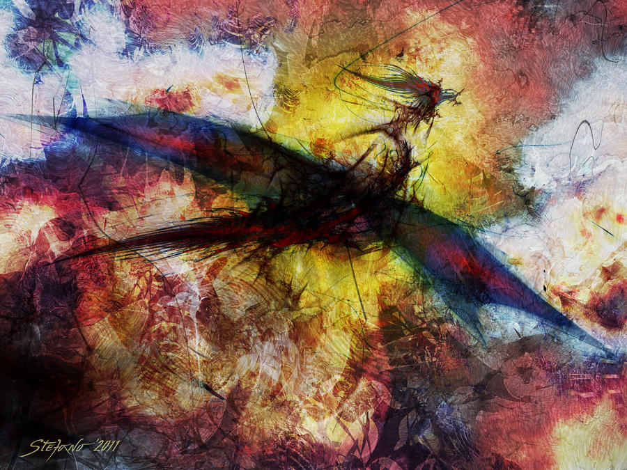 Fantasy Digital Art - Dragon by Stefano Popovski