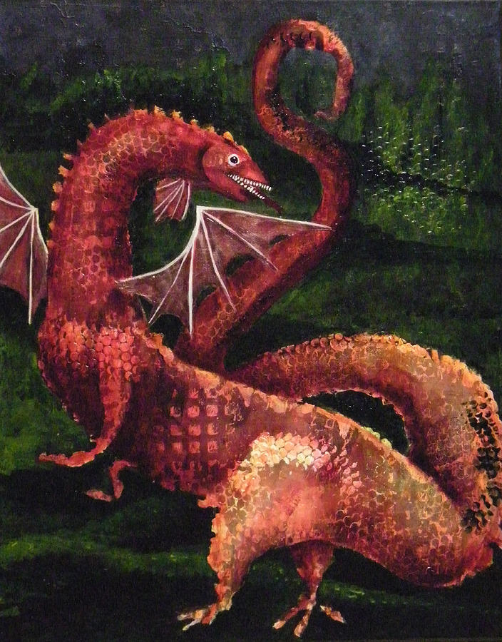 Dragon Time Painting by Terry Honstead
