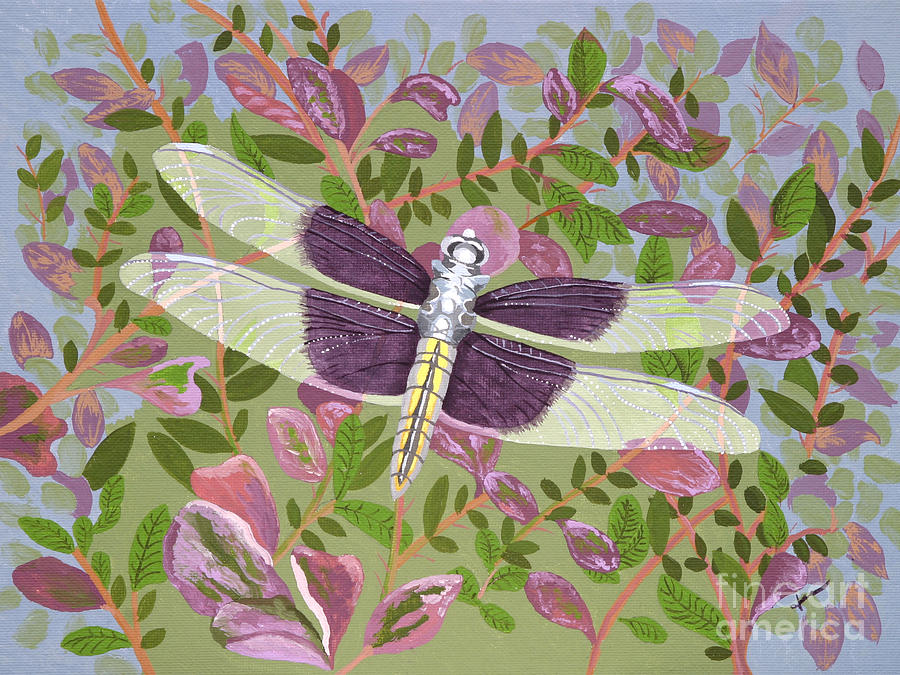 Dragonfly Painting - Dragonfly I by Jennifer Donald Dragonfly Painting - Dragonfly I by Jennifer Donald