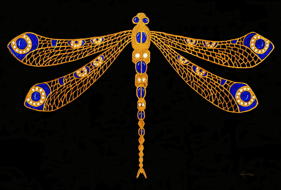 Dragonfly Drawing by Kume Bryant