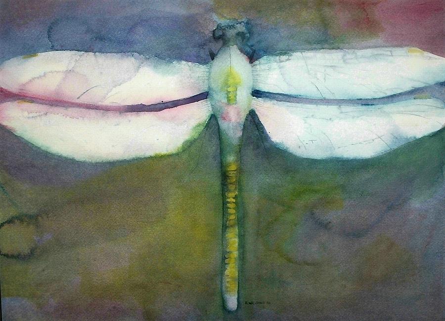 Dragonfly Painting by Richard Willows