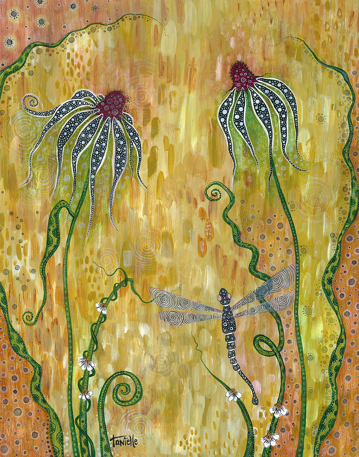 Dragonfly Safari Painting by Tanielle Childers