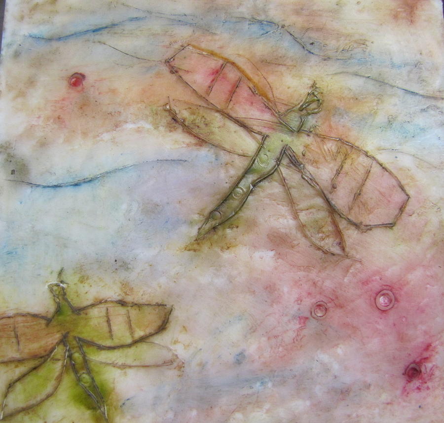 Dragonfly Painting - Dragonflys 2 by Jenell Richards Dragonfly Painting - Dragonflys 2 by Jenell Richards