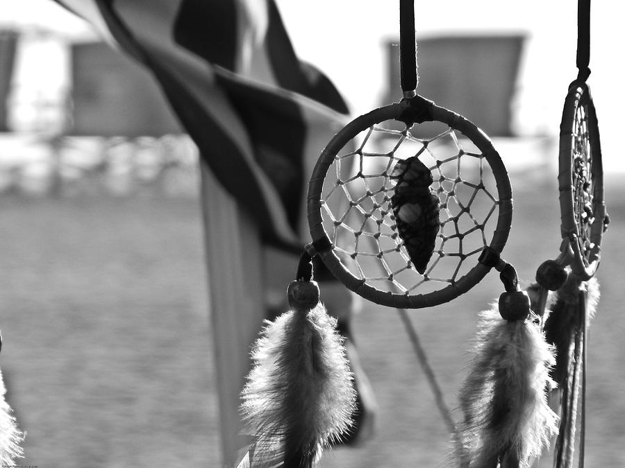 dream catcher black and white photography