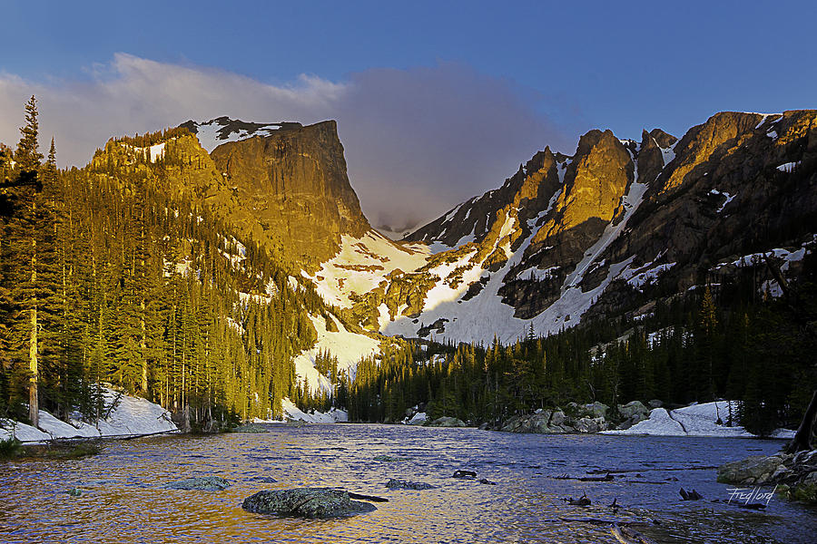 Dream Lake Dawn in RMNP Photograph by Fred J Lord