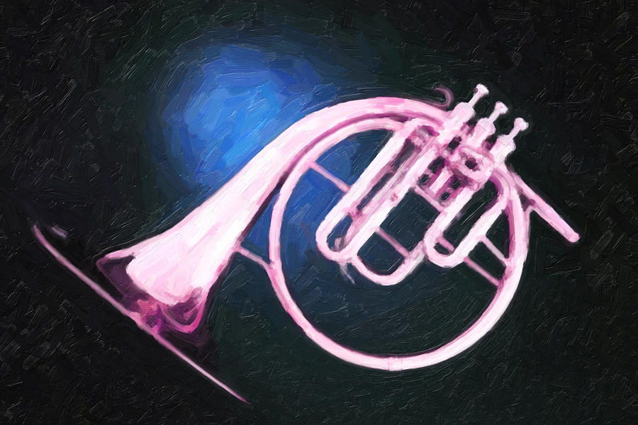 Dreamy Pink French Horn Painting by M K Miller