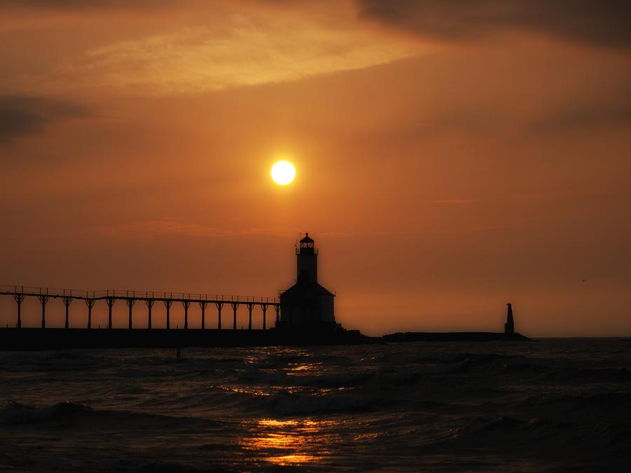 Dreamy Sunset At The Lighthouse Photograph by Scott Wood