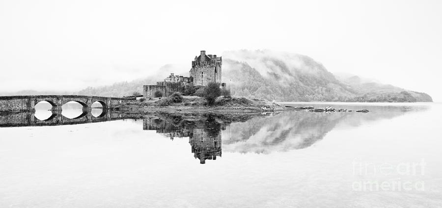 Castle Photograph - Dreich Morning at Eilean Donan Castle by Janet Burdon